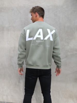 Blakely LAX Relaxed Jumper Verde Oliva | 542YJQWDL