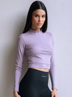 Blakely Layla 1/4 Zip Top Rosas | 160ONQRIF