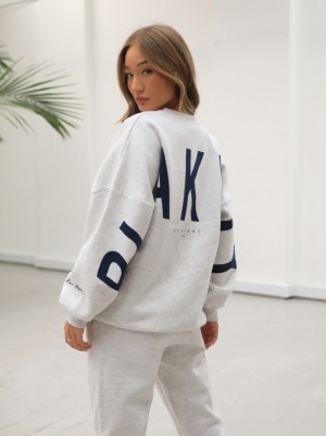 Blakely Life & Style Isabel Oversized Jumper Blancos | 843FSHBYW