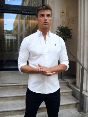 Blakely Lisbon Shirt Blancos | 904ILJGUR