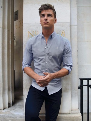 Blakely Lisbon Shirt Grises | 371JNZSHP