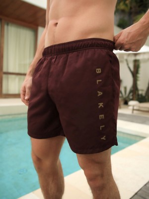 Blakely Lugano Swim Shorts Vino | 793DOBEQF
