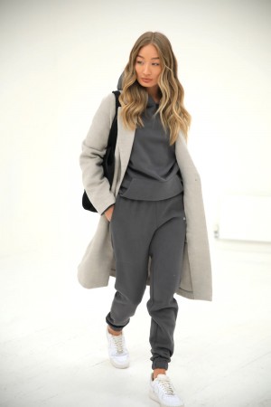 Blakely Mabel Tailored Longline Coat Grises | 082WJTAMQ