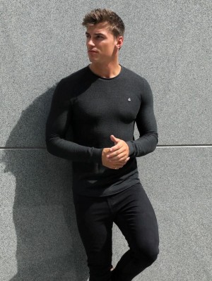 Blakely Mason Knit Jumper Charcoal | 731JYXIFG