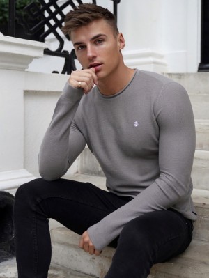 Blakely Mason Knit Jumper Grises | 913NFMXTI