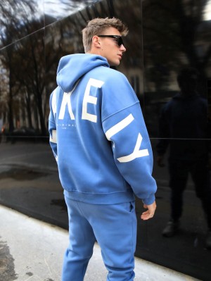 Blakely Members Idris Oversized Hoodie Azules | 820ODCVTJ