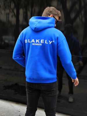 Blakely Members Relaxed Hoodie Azules | 561KGDJYT