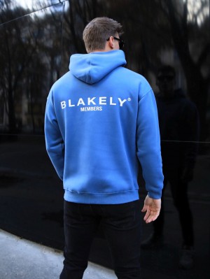 Blakely Members Relaxed Hoodie Azules | 915YWZFAS