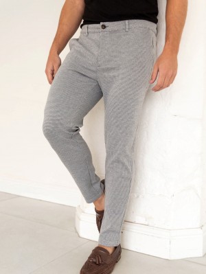 Blakely Midar Check Chinos Grises Claro | 563TDSVEM