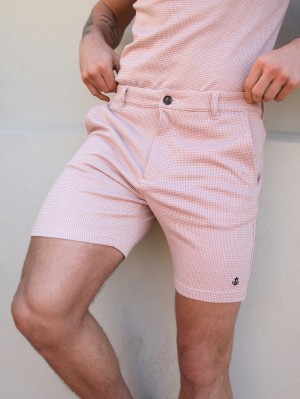 Blakely Midar Check Shorts Rosas | 360XELYBQ