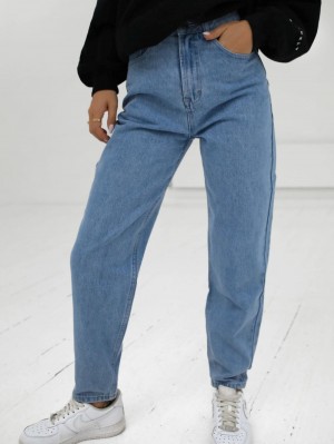 Blakely Mom Jeans Azules | 634KNREGM