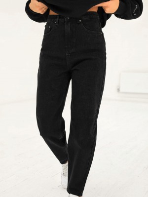 Blakely Mom Jeans Negros | 417AFHPDC
