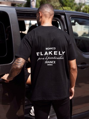 Blakely Monaco Relaxed T-Shirt Negros | 756BGINQU