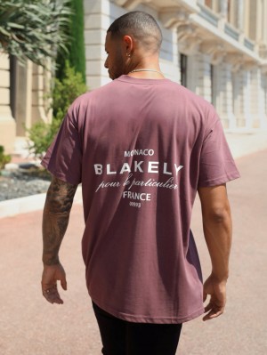 Blakely Monaco Relaxed T-Shirt Vino | 091JABLDS