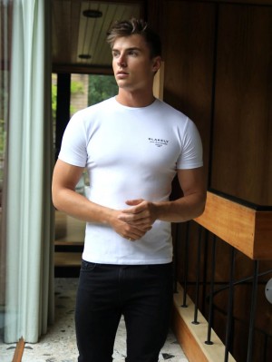 Blakely Monaco T-Shirt White/Black | 126BKTUIG