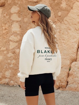 Blakely Monaco Women's Jumper Ivory | 085HEUBLP