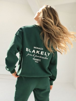Blakely Monaco Women's Jumper Verdes Oscuro | 904YFCQHS