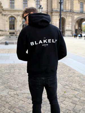 Blakely Noir II Relaxed Hoodie Negros | 057SKTZMJ