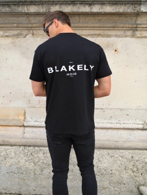 Blakely Noir II Relaxed T-Shirt Negros | 316SWNKUC