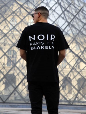 Blakely Noir Relaxed T-Shirt Negros | 261LVZSWN