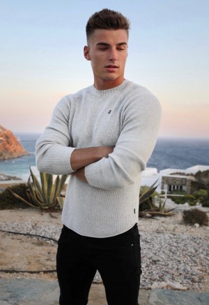 Blakely Olton Knit Jumper Blancos | 987NRWIZF