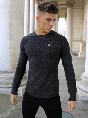 Blakely Olton Knit Jumper Charcoal | 962MXPBEJ