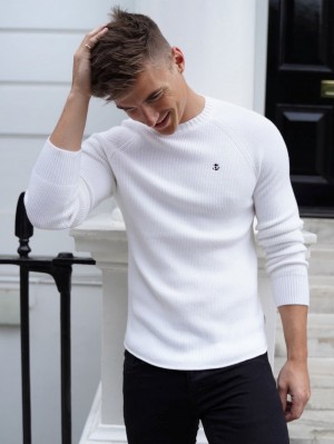 Blakely Oxley Knit Jumper Blancos | 204HSQMLV