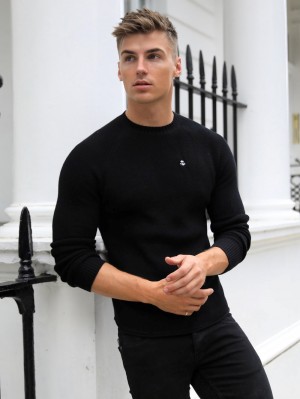 Blakely Oxley Knit Jumper Negros | 360ILRQNJ