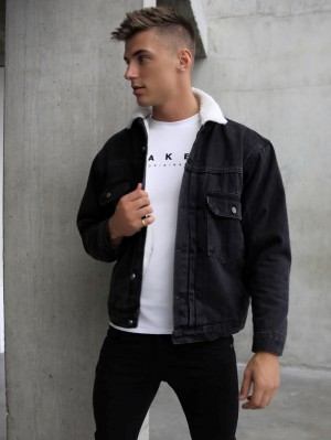 Blakely Raleigh Denim Jacket Negros | 218NIQMFW