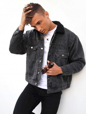 Blakely Rapha Denim Jacket Charcoal | 367VZDNHE
