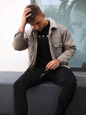 Blakely Rapha Denim Jacket Stone | 195KHYFMZ
