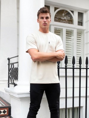 Blakely Relaxed Pocket T-Shirt Bone | 058SATXDJ