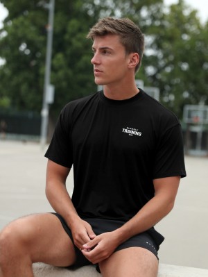 Blakely Relaxed Training T-Shirt Negros | 910ZSMCGJ