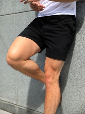 Blakely Sanremo Chino Shorts Negros | 613SVHCDK