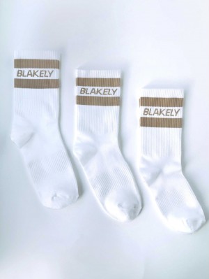 Blakely Signature Socks 3 Pack Tan | 316NTJQXC
