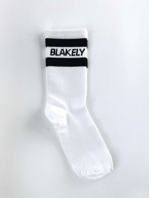 Blakely Signature Socks Blancos | 093XNTWSA