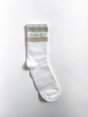 Blakely Signature Socks Stone | 410VQDKMX