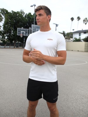 Blakely Slim Training T-Shirt Blancos | 391AIVMON