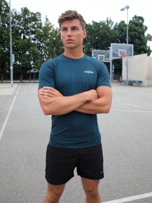 Blakely Slim Training T-Shirt Verdes | 018EMCQDO