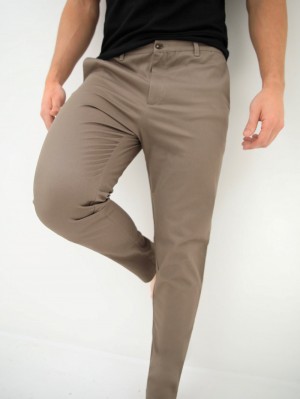 Blakely Sloane Stretch Fit Chinos Marrom Claro | 216VXGIYO