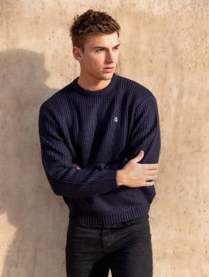 Blakely Stanton Knit Jumper Azul Marino Oscuro | 652IAEJPX