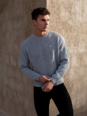 Blakely Stanton Knit Jumper Grises Claro | 543FMOEBK