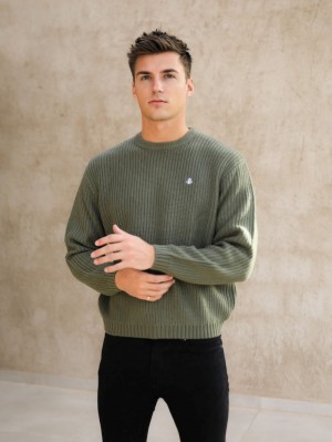 Blakely Stanton Knit Jumper Verdes | 325TULXJQ