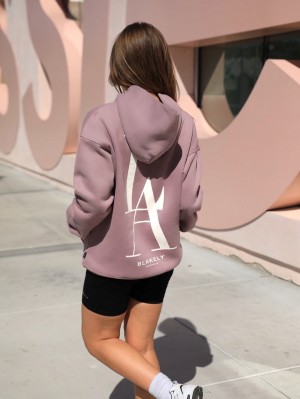 Blakely Studio Relaxed Hoodie Rosas | 341ALNCZK
