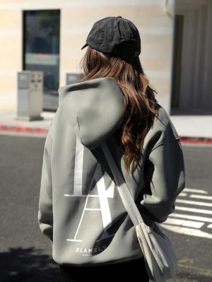 Blakely Studio Relaxed Hoodie Verde Oliva | 289GTLHXI