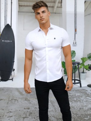 Blakely Sydney Short Sleeve Shirt Blancos | 162OTRFEM