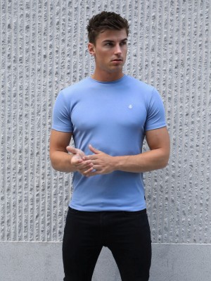 Blakely Torbora T-Shirt Azules Claro | 043CWQISO