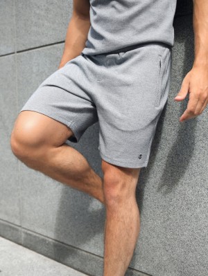 Blakely Toulon Textured Shorts Grises | 481LHWGBM
