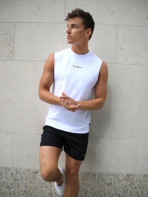 Blakely Universal Sleeveless Tee Blancos | 071BGEXPQ