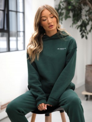 Blakely Universal Women's Relaxed Hoodie Verdes Oscuro | 845GOAHSB